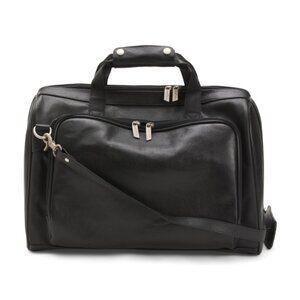 AMERILEATHER 16in Leather Weekender Bag